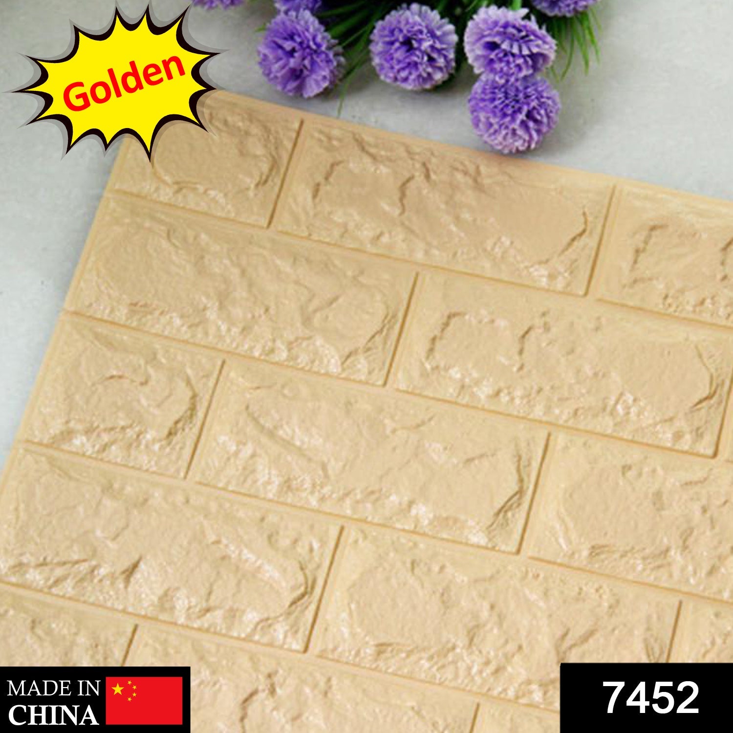 7452 Golden 3D Wall Decor used for wall decoration and maintaining purposes in all kinds of places like household and official etc. 7452 Golden 3D Wall Decor used for wall decoration and maintaining purposes in all kinds of places like household and official etc.